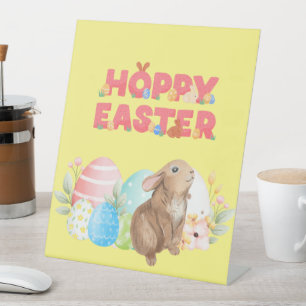 Ostereier Hoppy Ostertag Sockelschild