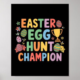 Ostereier Hunt Champion Funny Ostersonnigen Poster