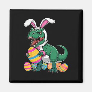 Ostereier Hunt T Rex Dinosaur Bunny Happy Eastraw Magnet