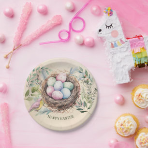 Ostereier in der Nest Holiday Party Pappteller