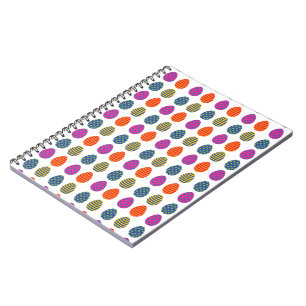 Ostereier in Farbe Notizblock