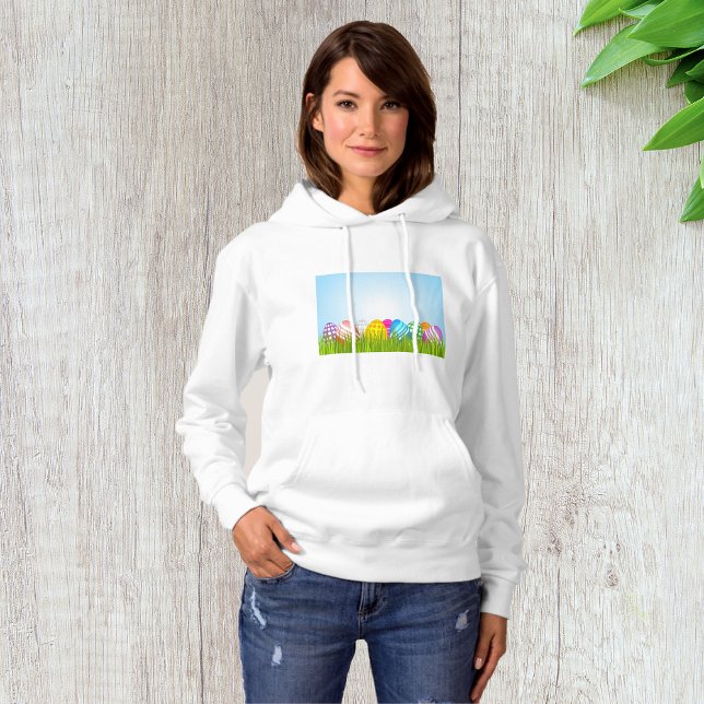 Ostereier in Gras Womens Hoodie (Von Creator hochgeladen)
