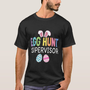 Ostereier-Jagd-Aufseher Lustige Familie Ostern Män T-Shirt