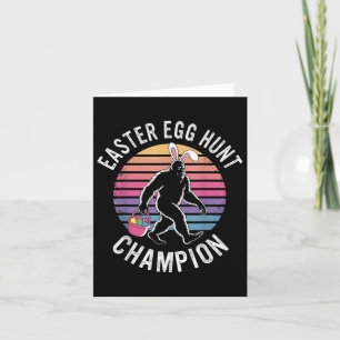 Ostereier Jagd Champion Funny Bigfoot Bunny Egg Karte