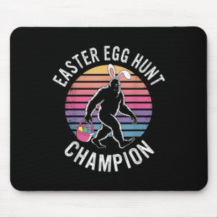 Ostereier Jagd Champion Funny Bigfoot Bunny Egg Mousepad