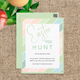 Ostereier Jagd Creamy Ice Creme Party Postkarte