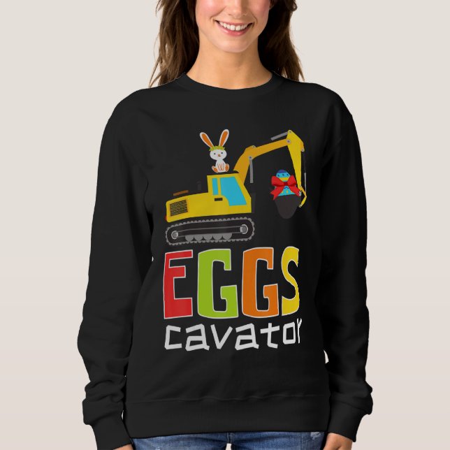 Ostereier Jagd Eggscavator Niedliche Lieben Bunny  Sweatshirt (Vorderseite)