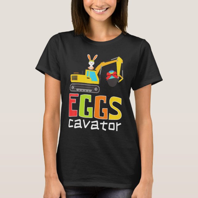 Ostereier Jagd Eggscavator Niedliche Lieben Bunny  T-Shirt (Vorderseite)