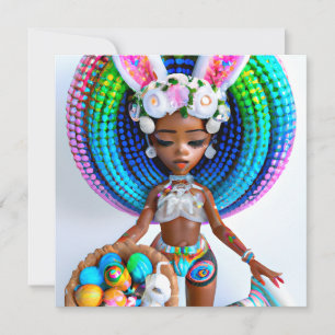 Ostereier Jagd Schwarzes Girl Magic Melanin Girls