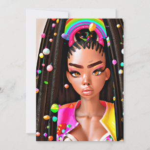 Ostereier Jagd Schwarzes Girl Magic Melanin Girls Einladung