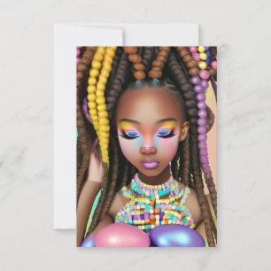 Ostereier Jagd Schwarzes Girl Magic Melanin Girls Einladung