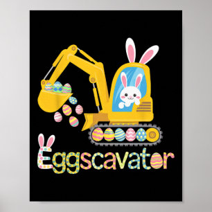 Ostereier Jagd Shirt für Kinder Funny Eggscavator Poster