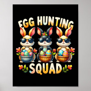 Ostereier-Jagd-Team Frohen Ostertag Osterhase Eier Poster