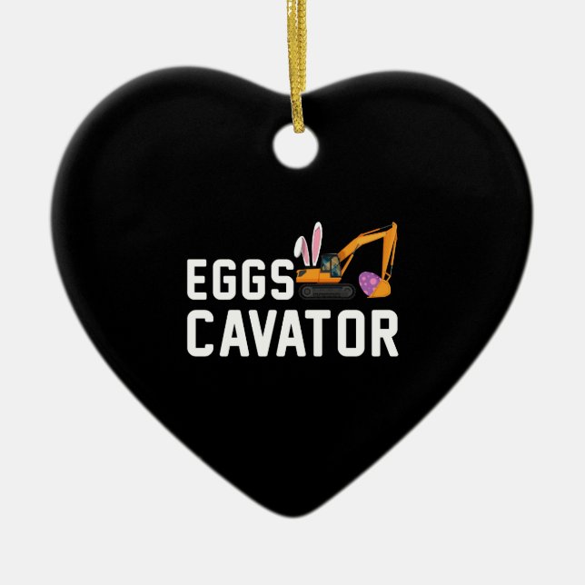 Ostereier Jagen Shirt für Kinder Funny Eggs Cavato Keramik Ornament (Vorne)