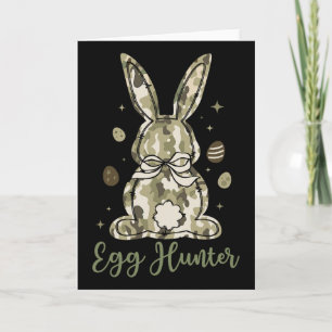 Ostereier-Jäger-Hase-Kaninchen-Jagd-Ostertag-Klein Karte