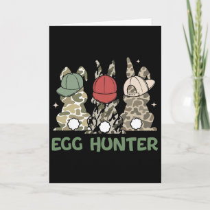 Ostereier-Jäger-Hase-Kaninchen-Jagd-Ostertag-Klein Karte