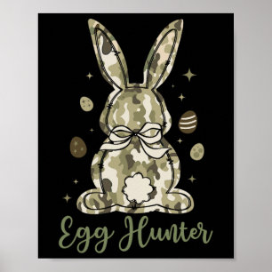 Ostereier-Jäger-Hase-Kaninchen-Jagd-Ostertag-Klein Poster