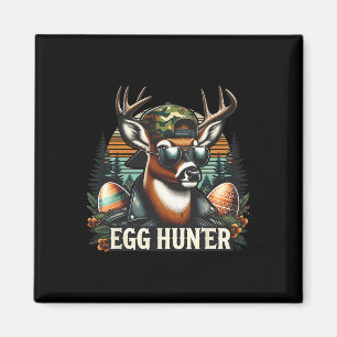 Ostereier-Jäger-Hirsch-Bock-Rückwärts-Mütze-Hirsch Magnet
