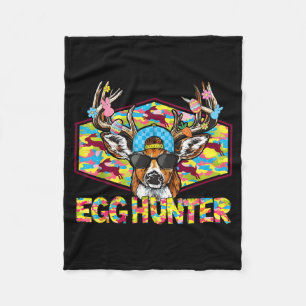 Ostereier-Jäger-Osterhirsch-Tarnung-Bock-Sonnenbri Fleecedecke