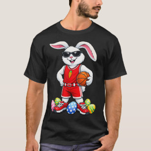 Ostereier Jungen Osterhase spielt Basketball Oster T-Shirt