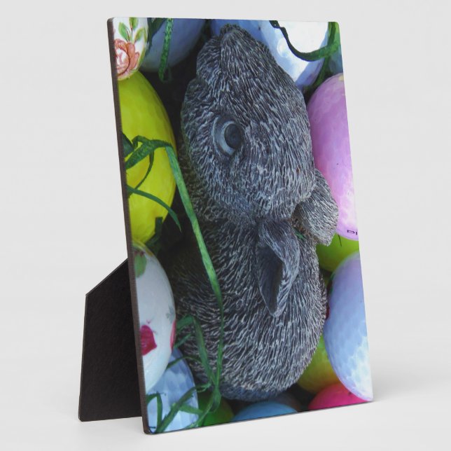 Ostereier, Kaninchengolfbälle Fotoplatte (Seite)