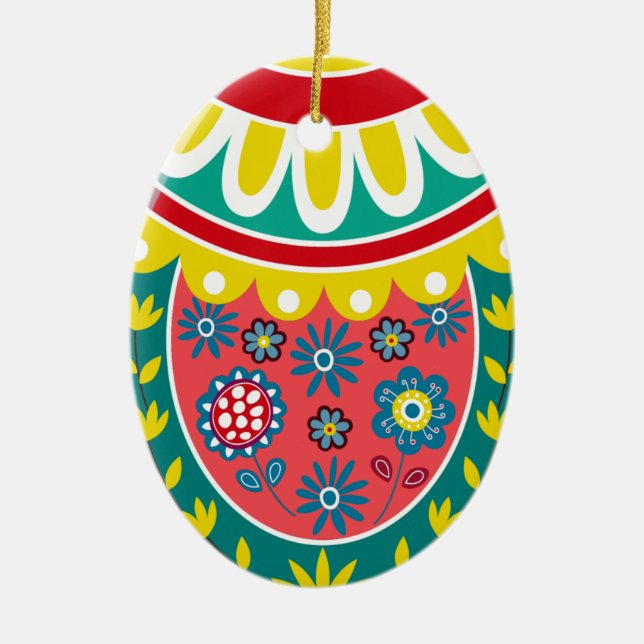 Ostereier Keramik Ornament (Vorne)