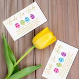 Ostereier Kinderduschbücher für Kinder Begleitkarte