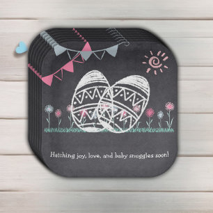 Ostereier-Kochplatte Zeichnend Kinderdusche Pappteller