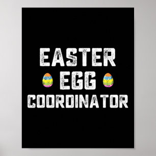 Ostereier Koordinator Fun Boys Girls Kinder Teens Poster