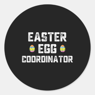 Ostereier Koordinator Fun Boys Girls Kinder Teens Runder Aufkleber