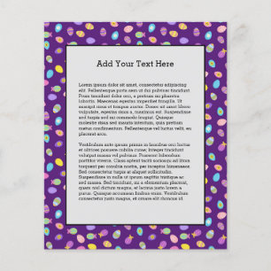 Ostereier Lila Hintergrund Art Muster Flyer