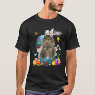 Ostereier Maine Coon Bunny Cat Geschenke Katze Vat T-Shirt