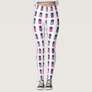 Ostereier mit Blume und Band Leggings