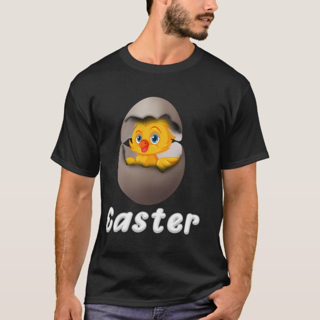 Ostereier mit Hühnchen T-Shirt (Vorderseite)