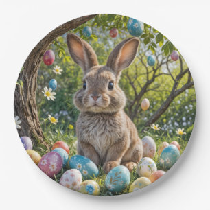 Ostereier mit sonniger Haut Pappteller