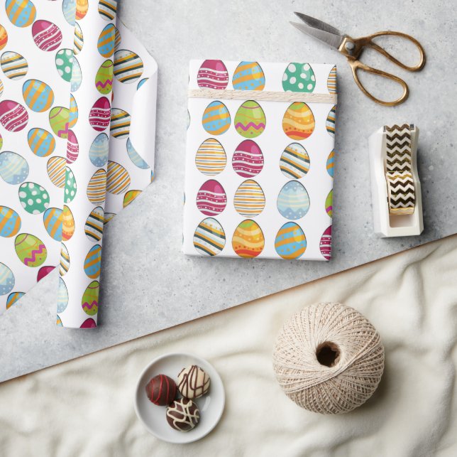 Ostereier Muster Geschenkpapier (Kunsthandwerk)