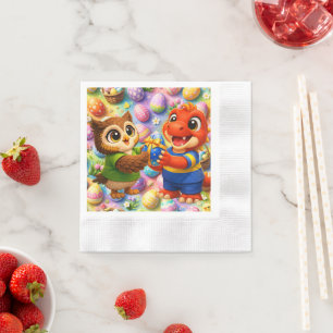 Ostereier-Muster Kinderparty Servietten