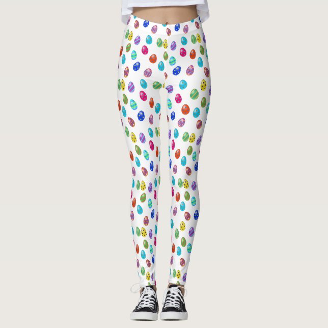 Ostereier Muster Leggings (Vorderseite)