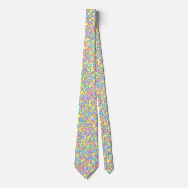 Ostereier Neck Tie Kontur Krawatte (Vorderseite)