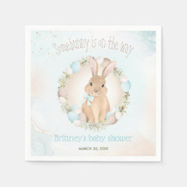 Ostereier Niedlich Bunny Spring Blue Baby Dusche Serviette