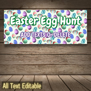 Ostereier Ostereier Jagen Ostern Party Willkommen Banner