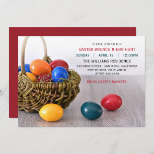 Ostereier Ostern Brunch Party Einladung
