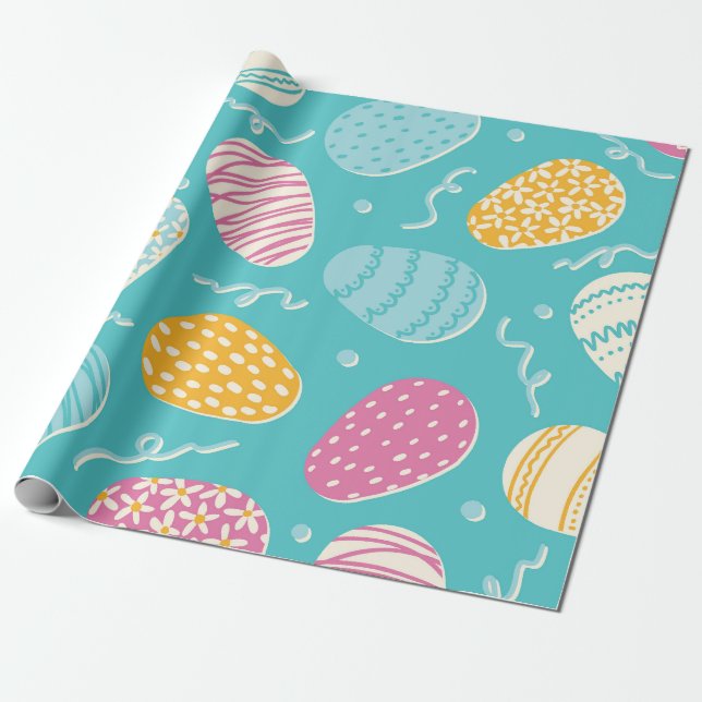 Ostereier-Party Geschenkpapier (Ungerollt)
