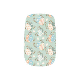 Ostereier-Pastellmuster Minx Nagelkunst