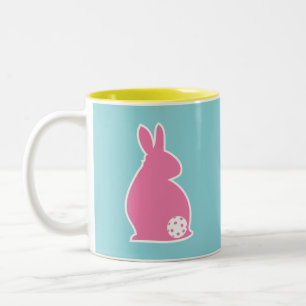 Ostereier Pickleball Zweifarbige Tasse