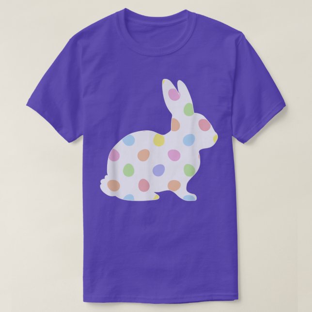 Ostereier Polka Dot Bunny Rabbit T-Shirt (Design vorne)