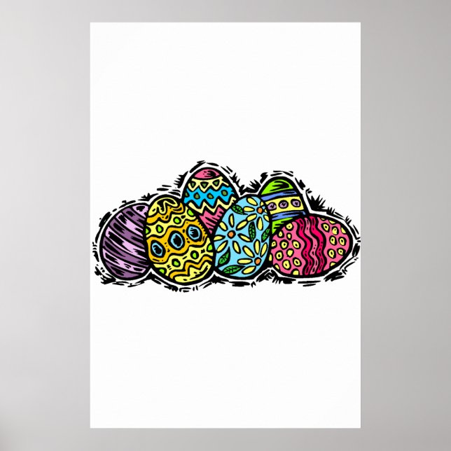 Ostereier Poster (Vorne)