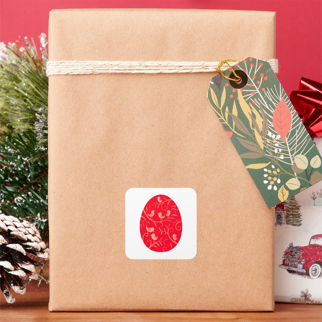 Ostereier Quadratischer Aufkleber (Von Creator hochgeladen)