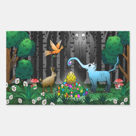 Ostereier Rechteckiger Aufkleber