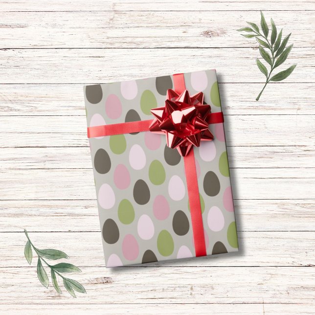 Ostereier Retrofarbenmuster Geschenkpapier (Von Creator hochgeladen)